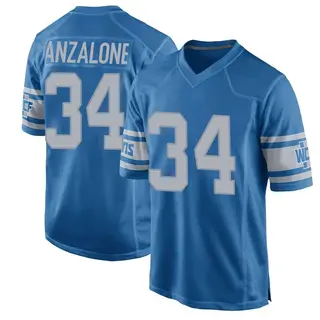 Detroit Lions Youth Alex Anzalone Game Throwback Vapor Untouchable Jersey - Blue