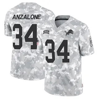 Detroit Lions Youth Alex Anzalone Limited 2024 Salute to Service Jersey - Arctic Camo