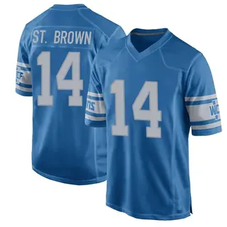 Detroit Lions Youth Amon-Ra St. Brown Game Throwback Vapor Untouchable Jersey - Blue