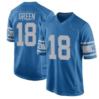 Detroit Lions Youth Antoine Green Game Throwback Vapor Untouchable Jersey - Blue