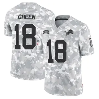 Detroit Lions Youth Antoine Green Limited 2024 Salute to Service Jersey - Arctic Camo