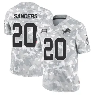 Detroit Lions Youth Barry Sanders Limited 2024 Salute to Service Jersey - Arctic Camo