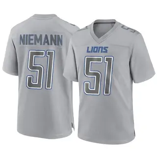 Detroit Lions Youth Ben Niemann Game Atmosphere Fashion Jersey - Gray