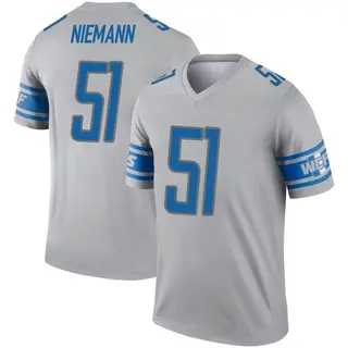 Detroit Lions Youth Ben Niemann Legend Inverted Jersey - Gray