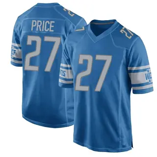 Detroit Lions Youth Bobby Price Game Team Color Jersey - Blue