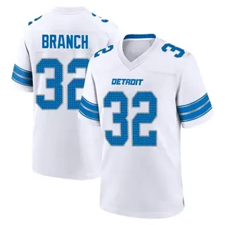 Detroit Lions Youth Brian Branch Game 2nd Jersey - White