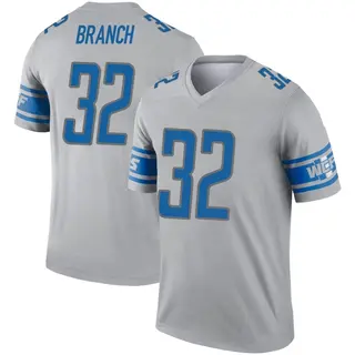Detroit Lions Youth Brian Branch Legend Inverted Jersey - Gray