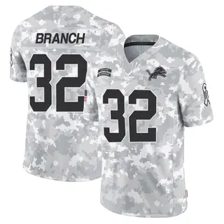 Detroit Lions Youth Brian Branch Limited 2024 Salute to Service Jersey - Arctic Camo