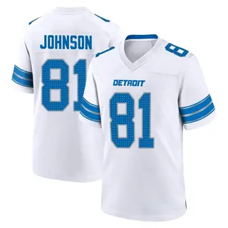 Detroit Lions Youth Calvin Johnson Game 2nd Jersey - White