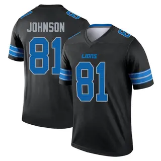 Detroit Lions Youth Calvin Johnson Legend Jersey - Black