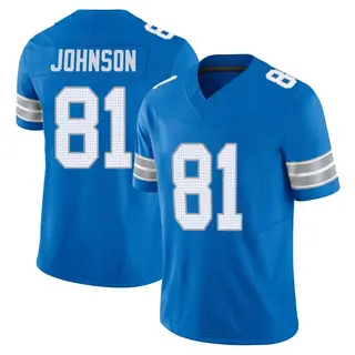 Detroit Lions Youth Calvin Johnson Limited Vapor F.U.S.E. 2nd Jersey - Blue
