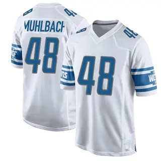 Detroit Lions Youth Don Muhlbach Game Jersey - White