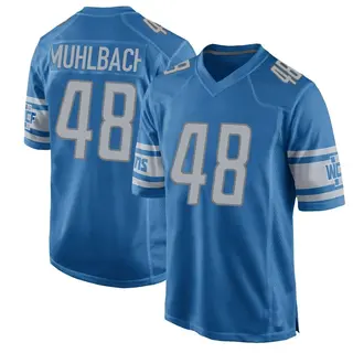 Detroit Lions Youth Don Muhlbach Game Team Color Jersey - Blue