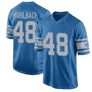 Detroit Lions Youth Don Muhlbach Game Throwback Vapor Untouchable Jersey - Blue
