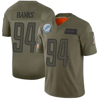 Detroit Lions Youth Eric Banks Limited 2019 Salute to Service Jersey - Camo