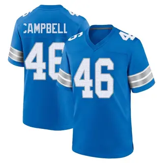 Detroit Lions Youth Jack Campbell Game 2nd Jersey - Blue
