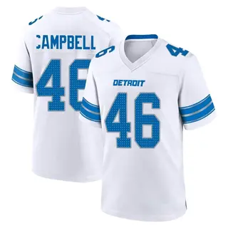 Detroit Lions Youth Jack Campbell Game 2nd Jersey - White