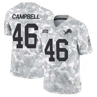 Detroit Lions Youth Jack Campbell Limited 2024 Salute to Service Jersey - Arctic Camo