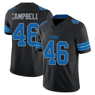 Detroit Lions Youth Jack Campbell Limited Alternate Vapor F.U.S.E. 2nd Jersey - Black