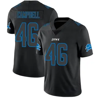 Detroit Lions Youth Jack Campbell Limited Jersey - Black Impact