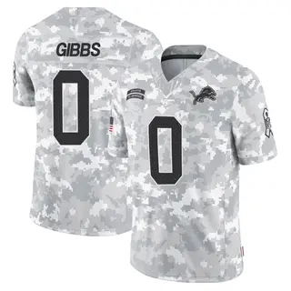 Detroit Lions Youth Jahmyr Gibbs Limited 2024 Salute to Service Jersey - Arctic Camo