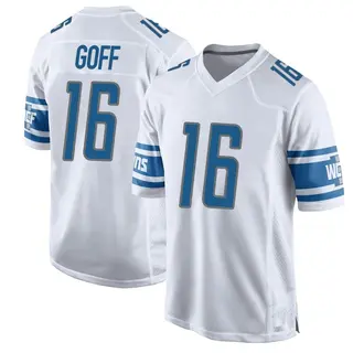 Detroit Lions Youth Jared Goff Game Jersey - White