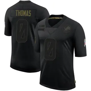 Detroit Lions Youth Jordan Thomas Limited 2020 Salute To Service Jersey - Black