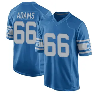 Detroit Lions Youth Myles Adams Game Throwback Vapor Untouchable Jersey - Blue