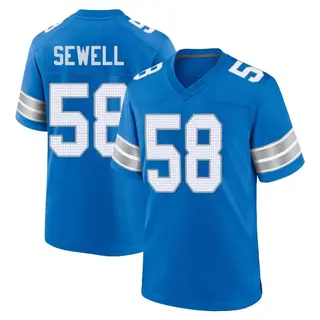 Detroit Lions Youth Penei Sewell Game 2nd Jersey - Blue