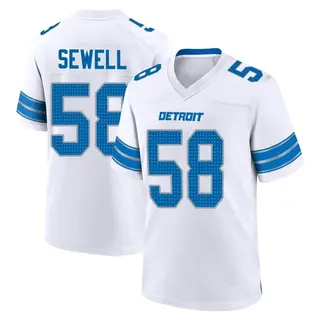 Detroit Lions Youth Penei Sewell Game 2nd Jersey - White