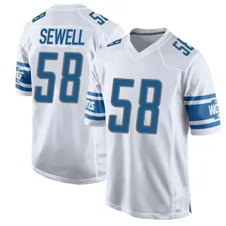 Detroit Lions Youth Penei Sewell Game Jersey - White