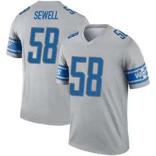 Detroit Lions Youth Penei Sewell Legend Inverted Jersey - Gray