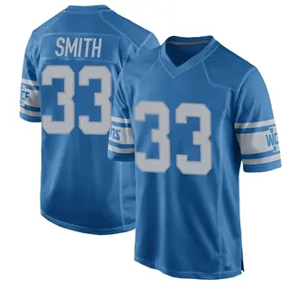 Detroit Lions Youth Rodney Smith Game Throwback Vapor Untouchable Jersey - Blue