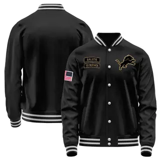 Detroit Lions Youth Salute to Service Sideline Performance Jacket - Black