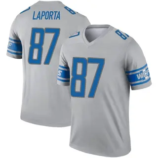 Detroit Lions Youth Sam LaPorta Legend Inverted Jersey - Gray