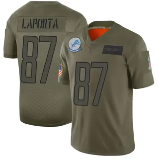 Detroit Lions Youth Sam LaPorta Limited 2019 Salute to Service Jersey - Camo