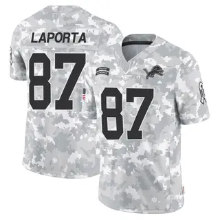Detroit Lions Youth Sam LaPorta Limited 2024 Salute to Service Jersey - Arctic Camo