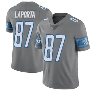 Detroit Lions Youth Sam LaPorta Limited Color Rush Steel Vapor Untouchable Jersey
