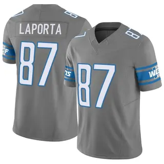 Detroit Lions Youth Sam LaPorta Limited Silver Vapor F.U.S.E. Jersey