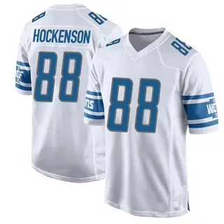 Detroit Lions Youth T.J. Hockenson Game Jersey - White