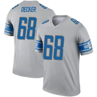 Detroit Lions Youth Taylor Decker Legend Inverted Jersey - Gray