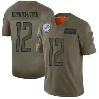 Detroit Lions Youth Teddy Bridgewater Limited 2019 Salute to Service Jersey - Camo