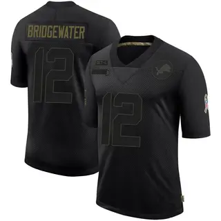 Detroit Lions Youth Teddy Bridgewater Limited 2020 Salute To Service Jersey - Black