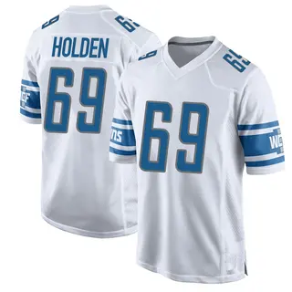 Detroit Lions Youth Will Holden Game Jersey - White